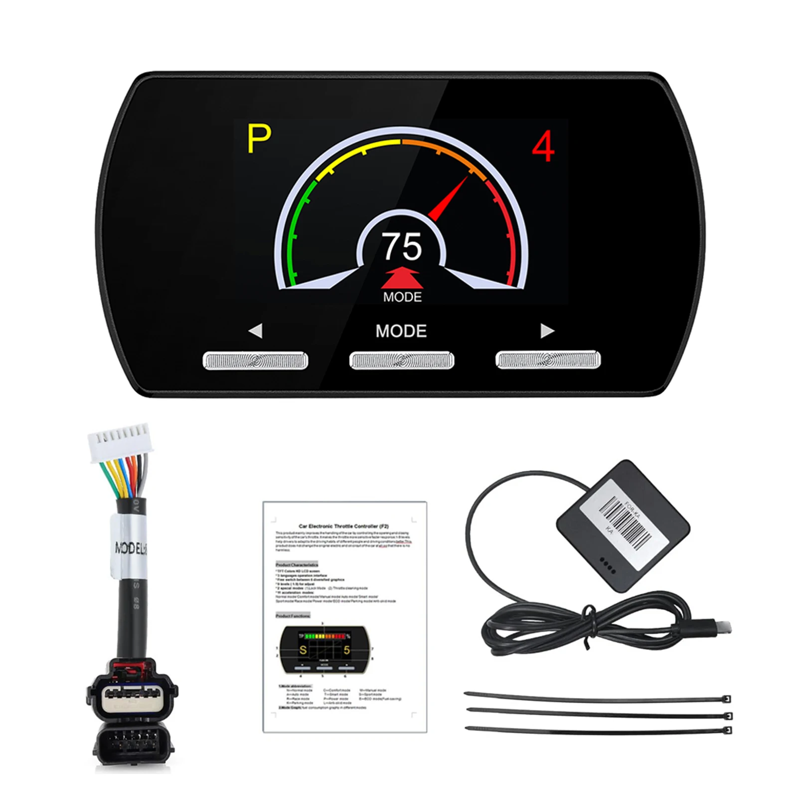 

Engine throttle controller Pedal fast responder Electronic throttle accelerator LCD screen better throttle response