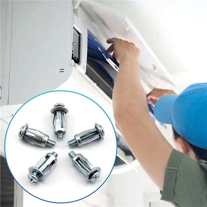 ABKJ-180 PCS Expansion Screw Petal Nut, -20,M5-25,M6-25 Petal Shape Metal Nut, Jack Nuts Petal Nuts Expansion Nut