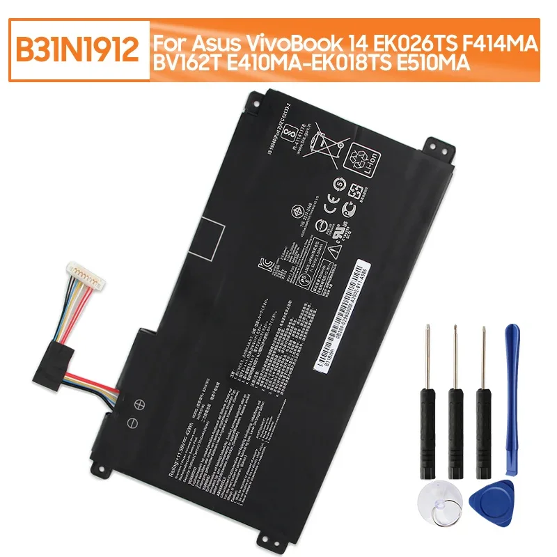 

Replacement Battery B31N1912 C31N1912 For Asus VivoBook 14 E410MA-EK018TS EK026TS BV162T F414MA E510MA EK017TS L410MA 03680200