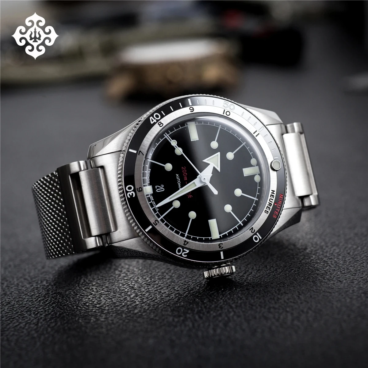 IPOSE IX&DAO 2024 Luxurious Fashion Men\'s GMT Automatic Mechanical Watch PT5000 Stainless Steel Sapphire Diver reloj hombre