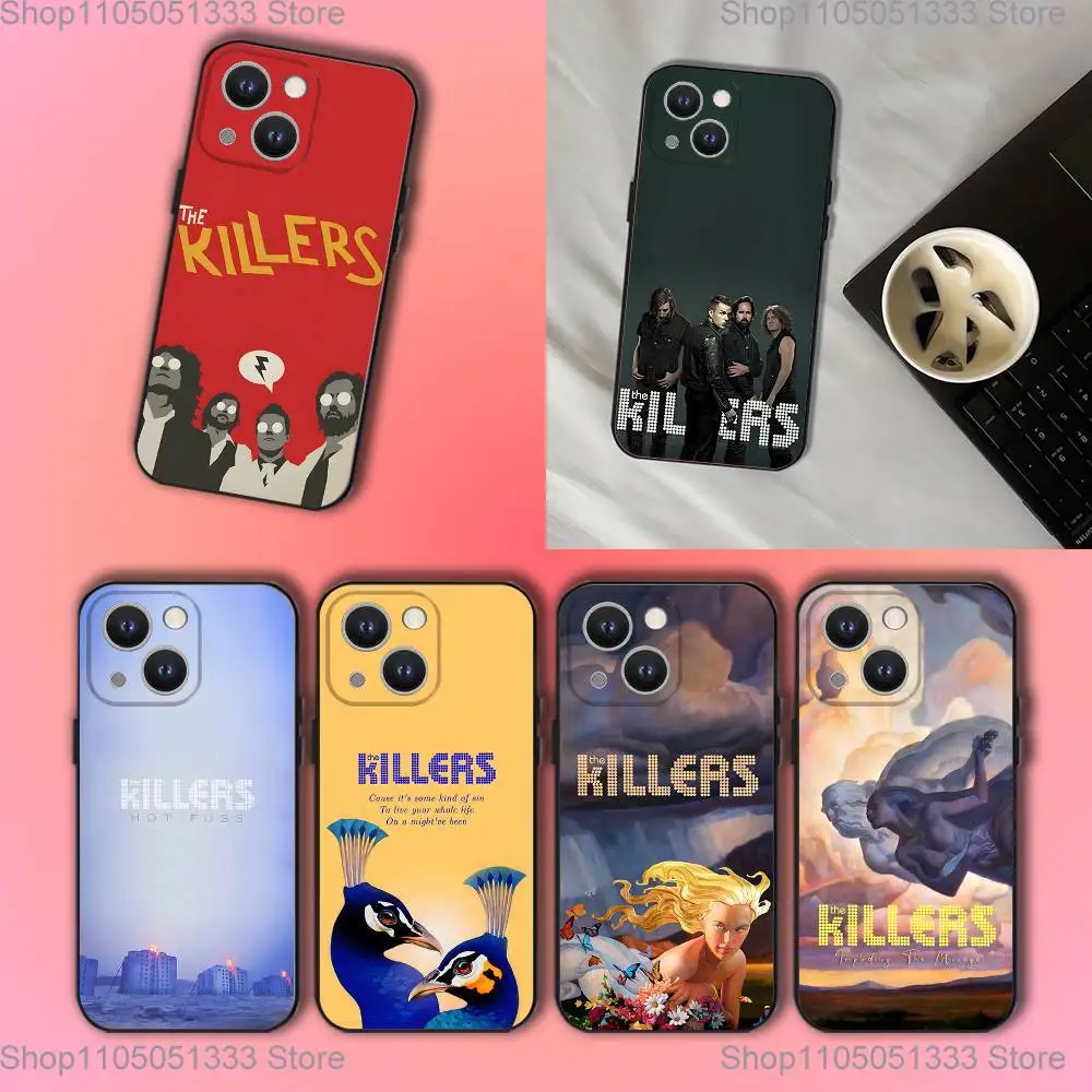 

Band The K-Killers Phone Case For iPhone 17,16,15,14,13,12,11,Pro,XS,Max,XR,Plus,E,SE4,Mini Black Soft Cover