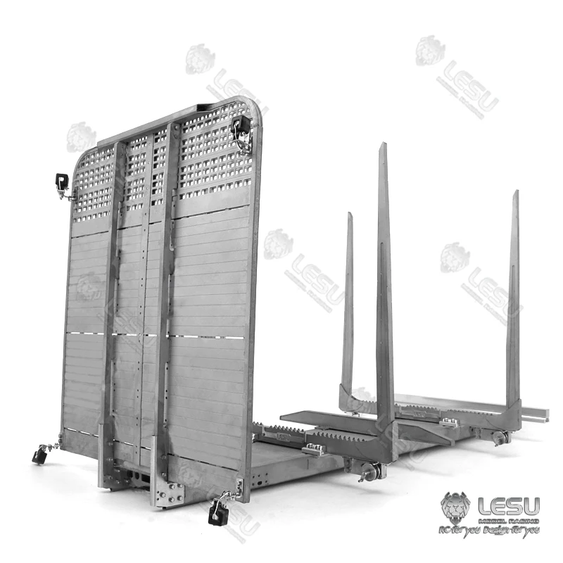 

LESU Metal Flatbed Trailer Rack for 1/14 TAMIYA VOLVO F16 RC Tractor Truck DIY Model Car