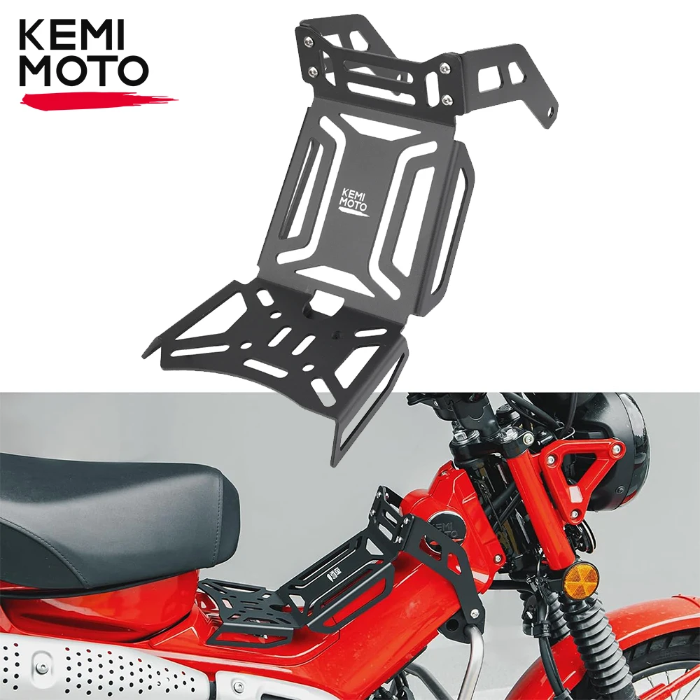 

Luggage Center Rack KEMiMOTO For Honda CT125 Trail 125 Hunter Cub 2023 Center Rack Carrier Stand Frames Placement Rack Parts