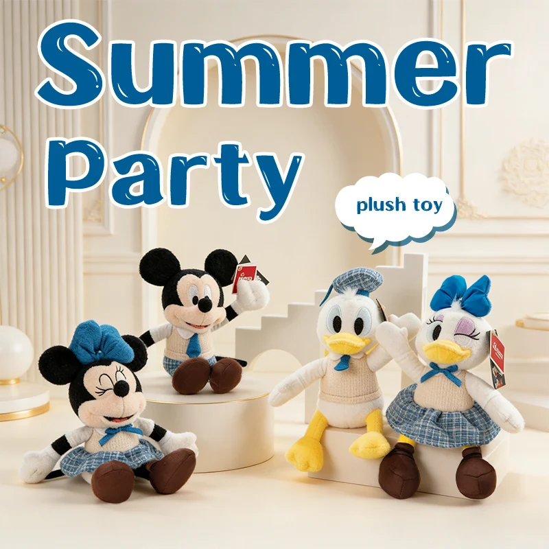 

Disney Authentic Mickey Minnie Donald Duck Daisy Plush Doll Toys Soft Stuffed Figures Wedding Gifts for Couples Cartoon Cute