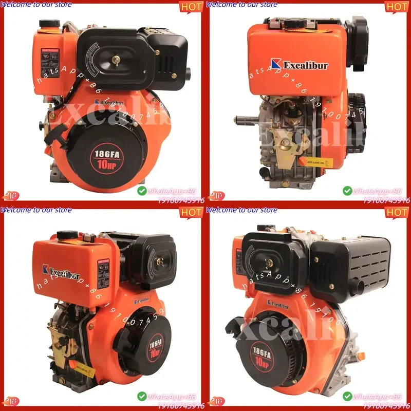 CE Certificate Low Consumption Good Selling Low Price 186FA 10hp Engine for Water Pump