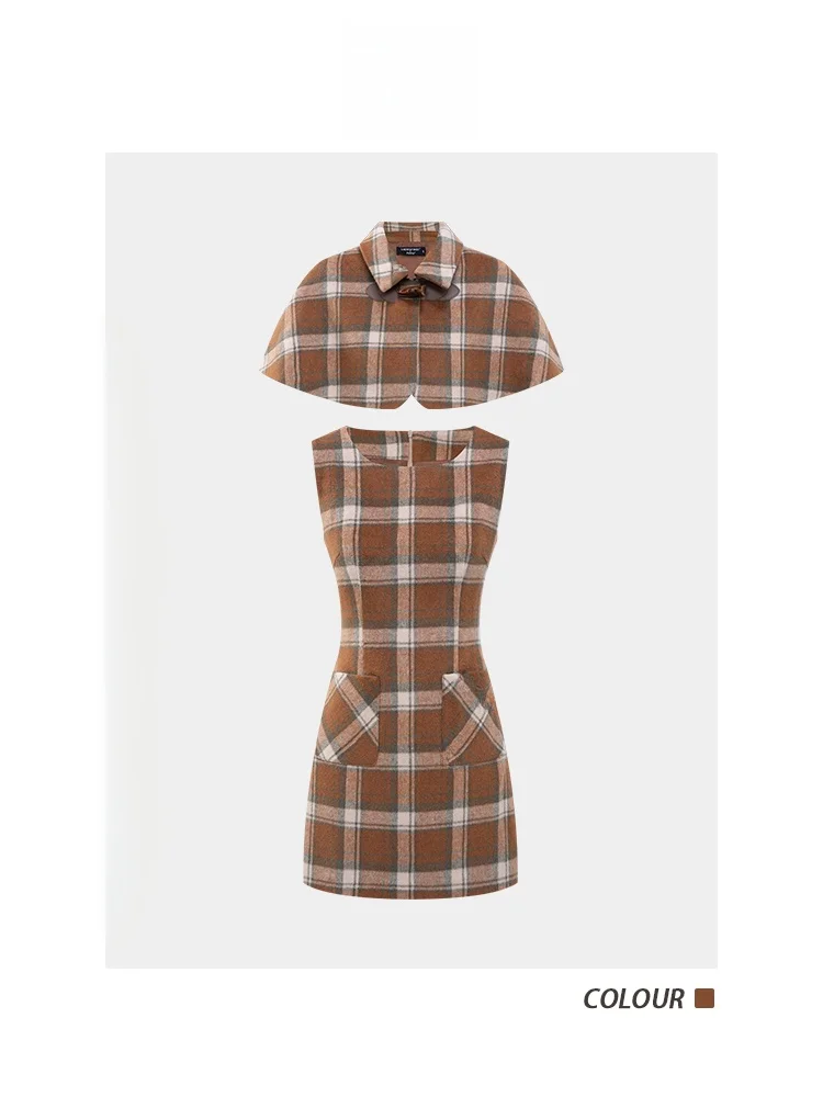 

Съемный жилет-накидка с пуговицами и узором в стиле колледж LADIESFIRST, винтажный зимний модный женский комплект L288