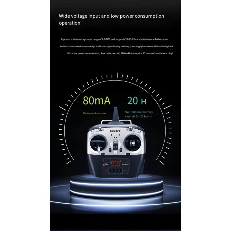 Radiolink T8FB 8CH 2.4Ghz Transmitter R8EF Receiver FHSS 2000M Range SBUS/PWM For Drone RC Airplane Car Boat