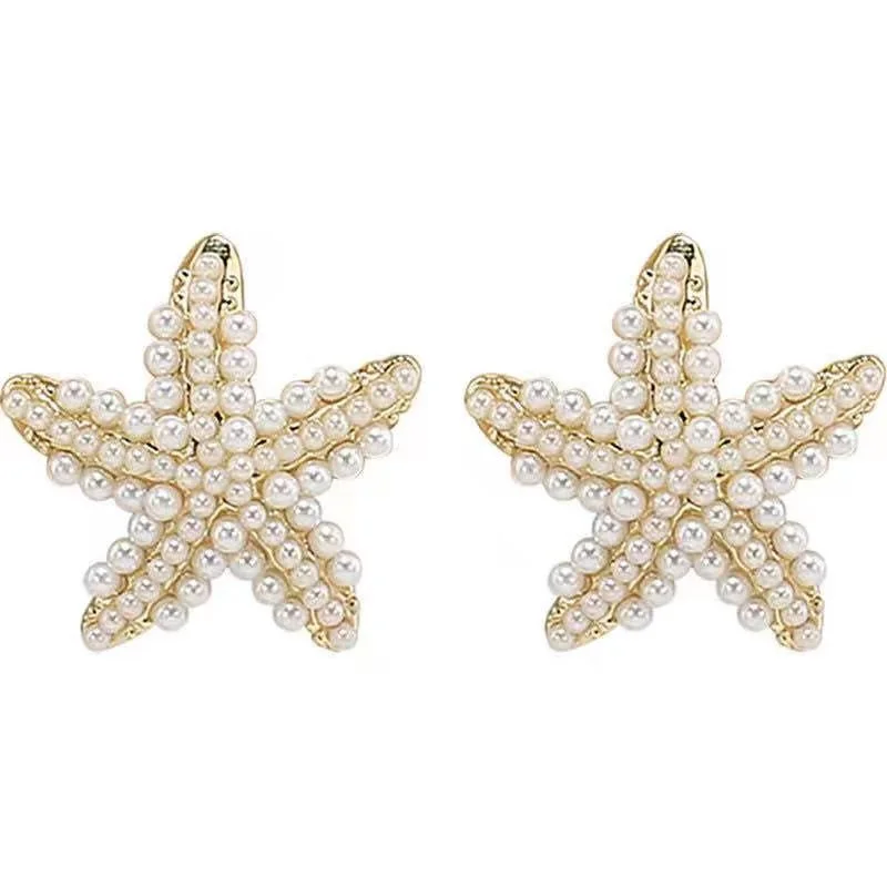 New Type of Starfish Earrings for Sleeping Women\'s Temperament Exquisite Design Earrings Party Gifts Women\'s Fashion Jewelry