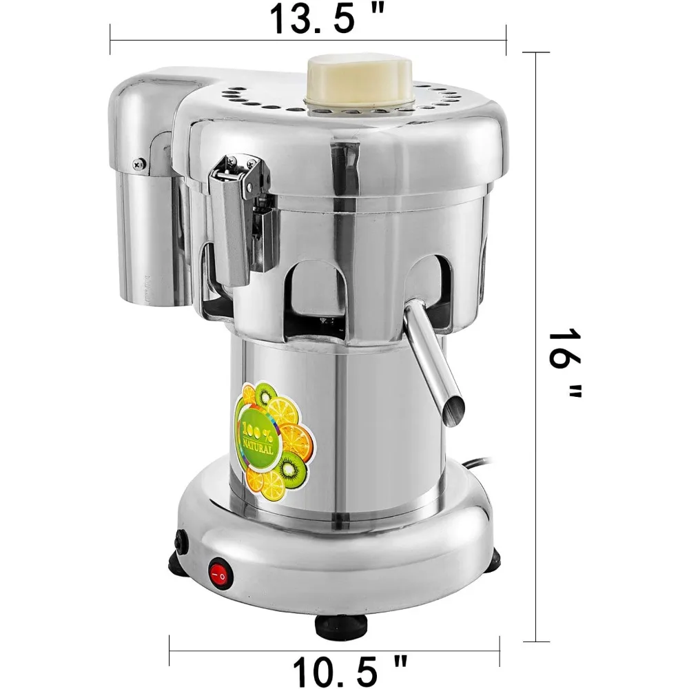 Commercial Juice Extractor Heavy Duty Juicer Aluminum Casting and Stainless Steel Constructed Centrifugal Juice Extractor Juic