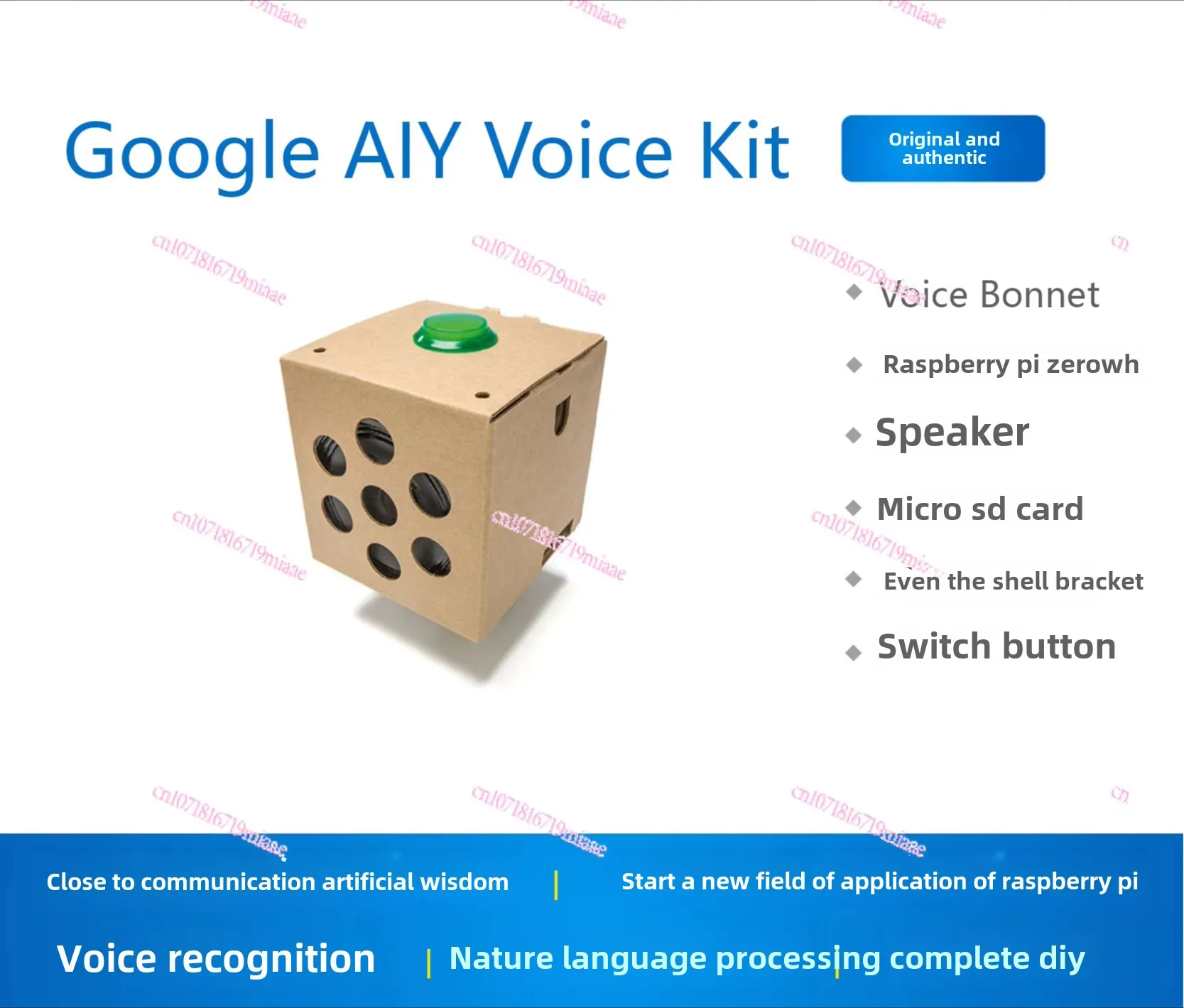 Spot Google Aiy Voice Kit Artificial Intelligence Voice Identification Kit Raspberry Pi Sound Capture