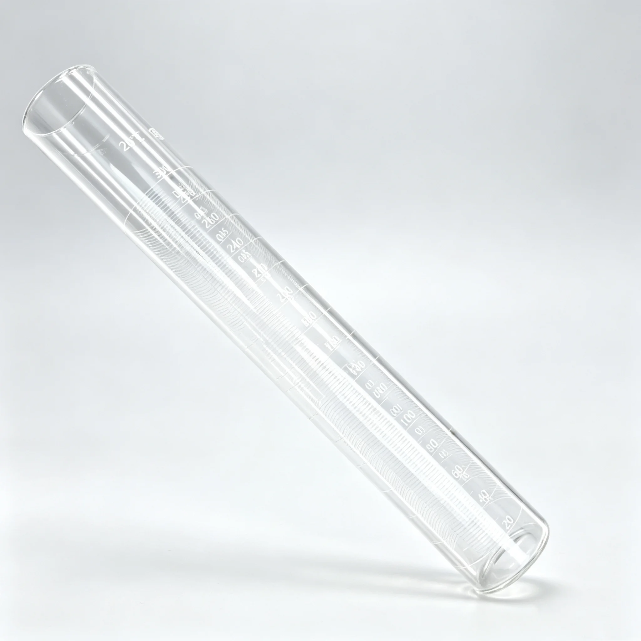 Steel research glass tap density tester tap tube three-sided graduated cylinder 300ml laser marking