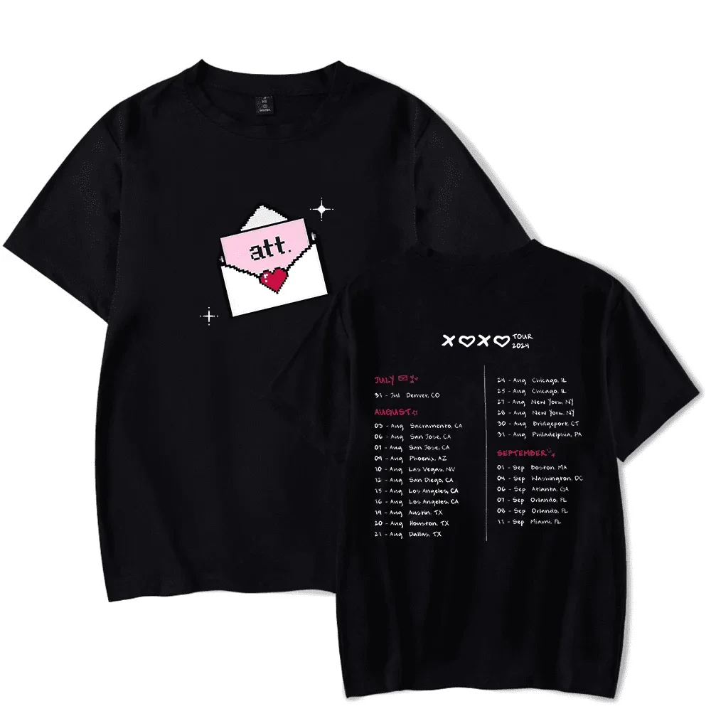 Young Miko XOXO Tour 2024 Merch Short Sleeve T-shirt Unisex Fashion Crew Neck Top