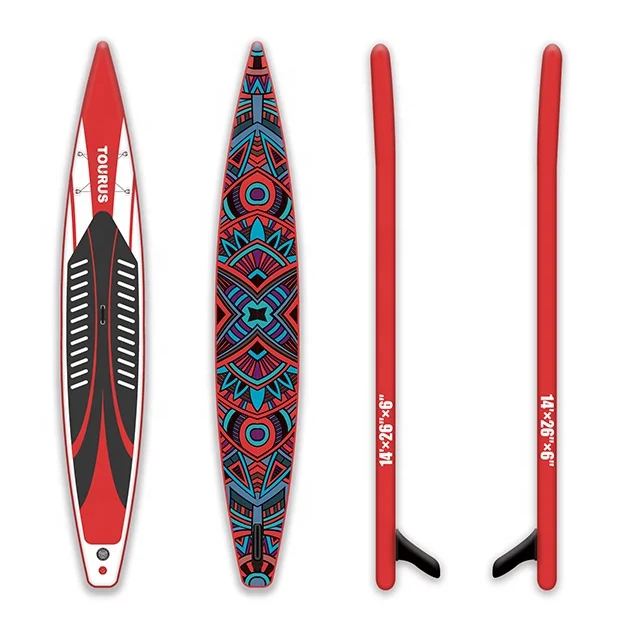 New Style 14 ft Inflatable Racing sup Boards Race Inflatable Stand up Paddle Board Race sup Race Paddle Board