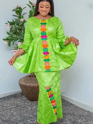 Conjunto de 2 piezas, vestidos largos Bazin Riche para fiesta de cumpleaños diaria, ropa Bazin Riche Dashiki, bata Original Bazin Riche, vestidos de noche