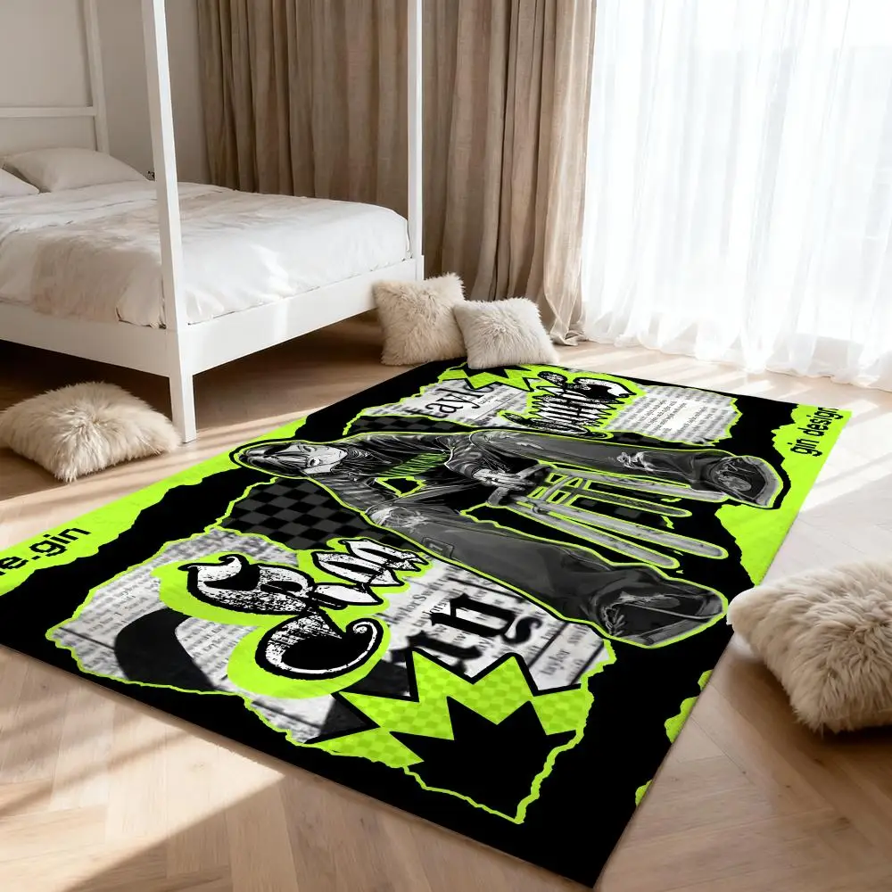 

aya oosawa m-mitsuki koga Floor Mat Soft Thickened Absorbent Non-Slip Bedroom Living Room Door Mat Home Decor Flannel Rugs