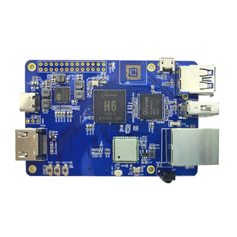 

Lctech Pi H6 Development Board AI Open Source Maker Development Board Support Linux Android for Raspberry Pi