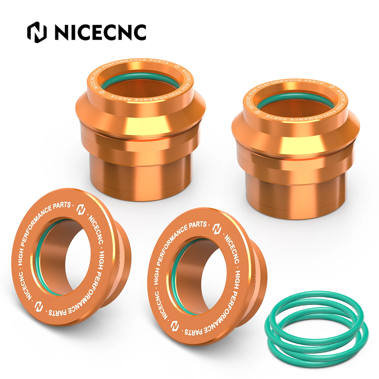 NICECNC 2017-2024 KTM EXC 300 フロントリアホイールハブスペーサーカラー EXC F 250 300 350 450 500 TPi 6D XC F W SX F 125 350 450用