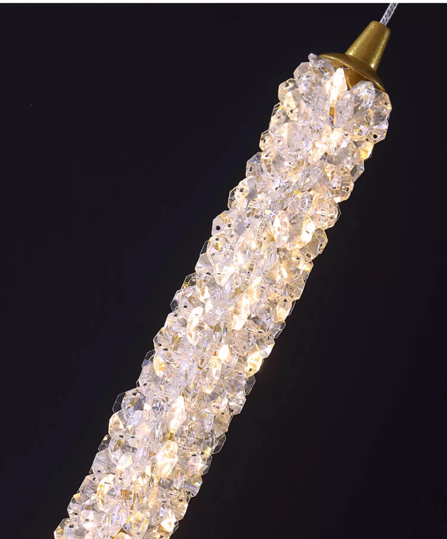 Bedside LED Luminaires Crystal Pendant Lights Sofa