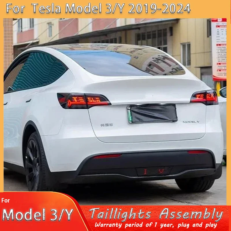 

Car Styling Tail Lamp for tesl Model 3 tesl model Y 2019-2022 LED Tail light indicator Dynamic Signal Automotive Accessories