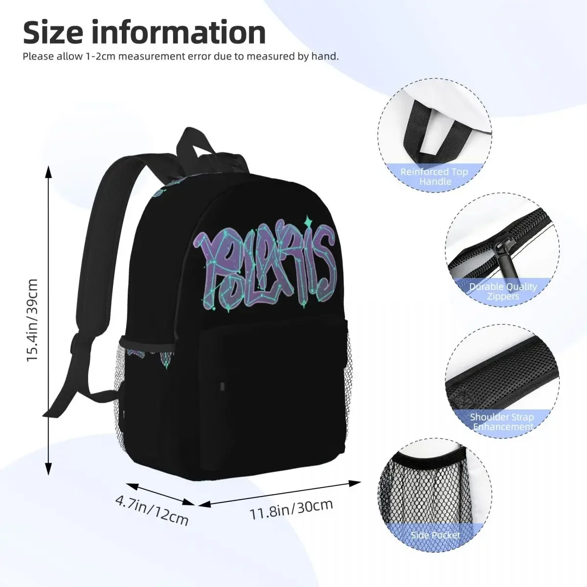 Polaris Saiko 1371KM Backpacks Teenager Bookbag Cartoon Children School Bags Travel Rucksack Shoulder Bag Large Capacity