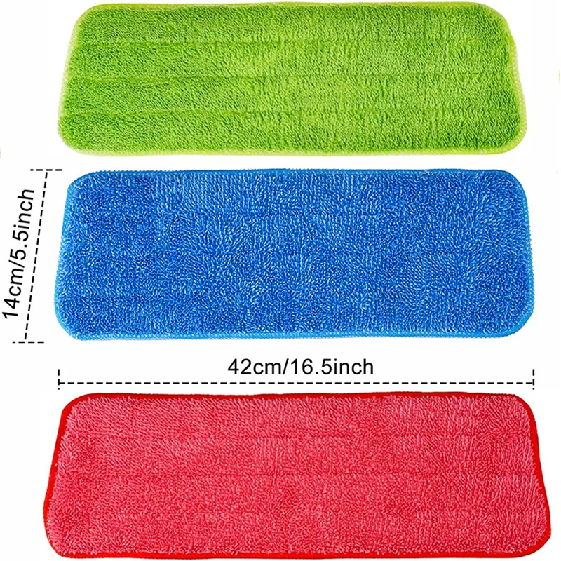 Replaced Mop Cloth Reusable Microfiber Pad For Spray Mop Practical Household Dust Cleaning Kitchen Living Room Cleaning Tools