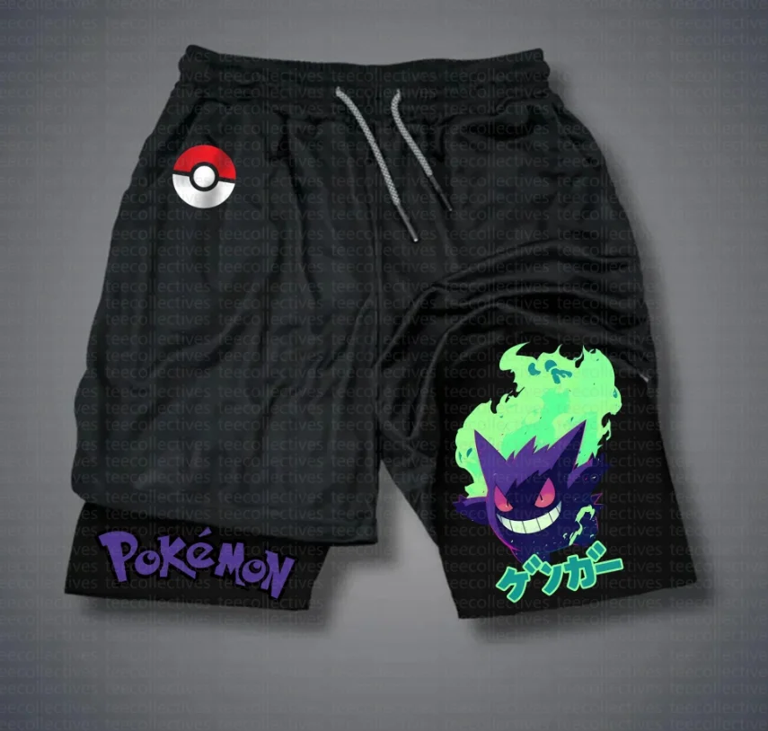 shorts-esportivos-oficiais-pokemon-anime-collaboration-shorts-unissex-estilo-kei-retro-respiravel-de-secagem-rapida-para-badminton