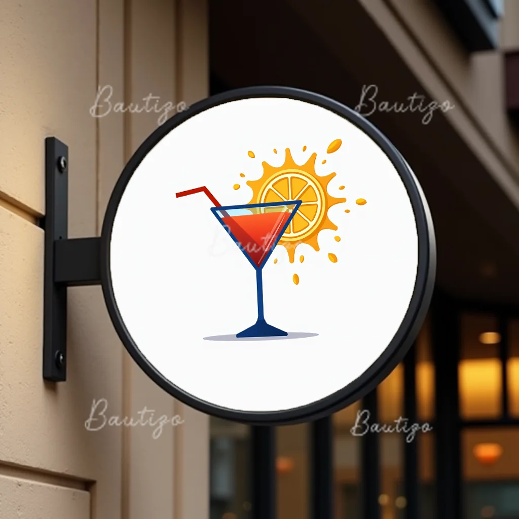 Custom Cocktails Light Box for Bars Business Acrylic LED Waterproof Double Sided Outdoor Storefront Signage Wall Mounted