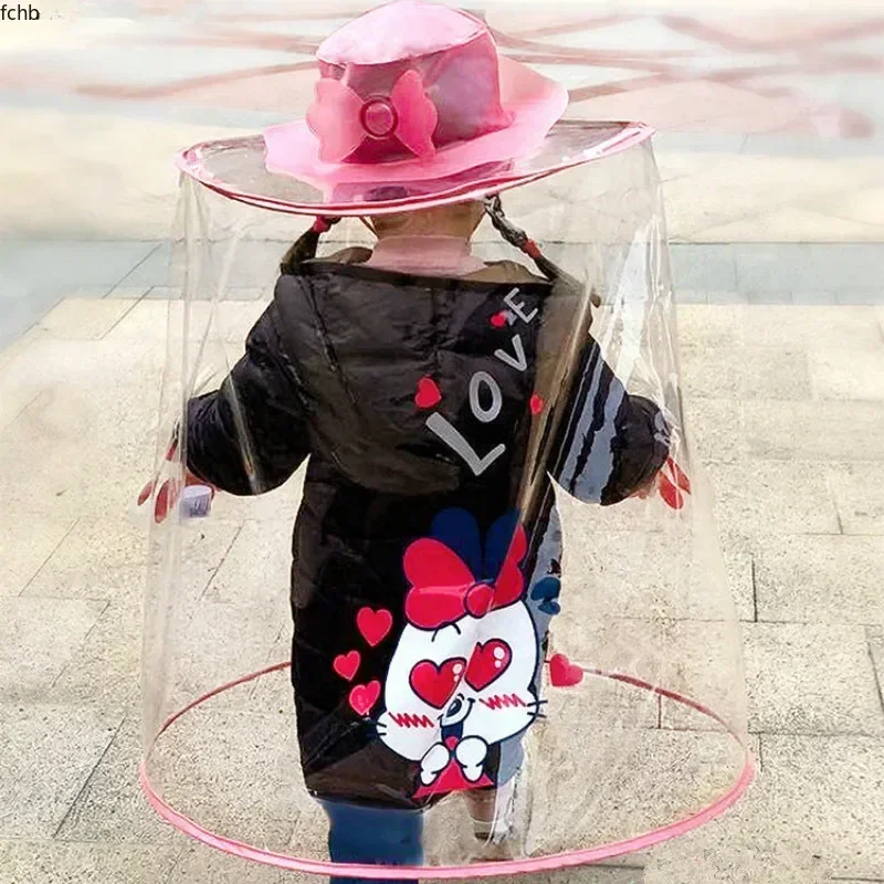 

Детский прозрачный плащ, полностью закрытая капсульная защита от дождя, устойчивая к спрею палатка для мальчиков и девочек, треккинговая ультра легкий подарок