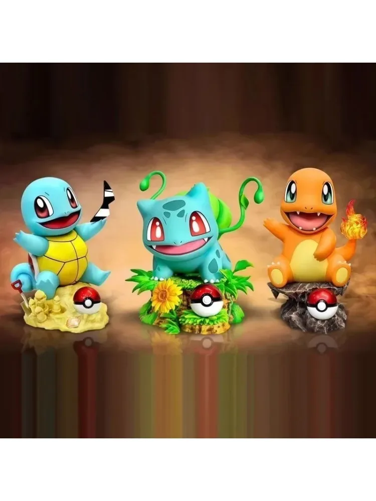 Anime Pokemon Figuur Bulbasaur Charmander Actiefiguren 10 cm PVC Actiefiguren Collectie Model Speelgoed Geschenken - afbeelding 2