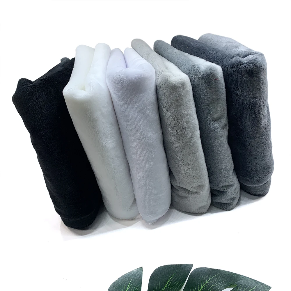 3mm Crystal Super Soft Plush Fabric Doll Fabric 100% Polyester Comfortable And Soft Environmentally Friendly Fabric 45x50cm
