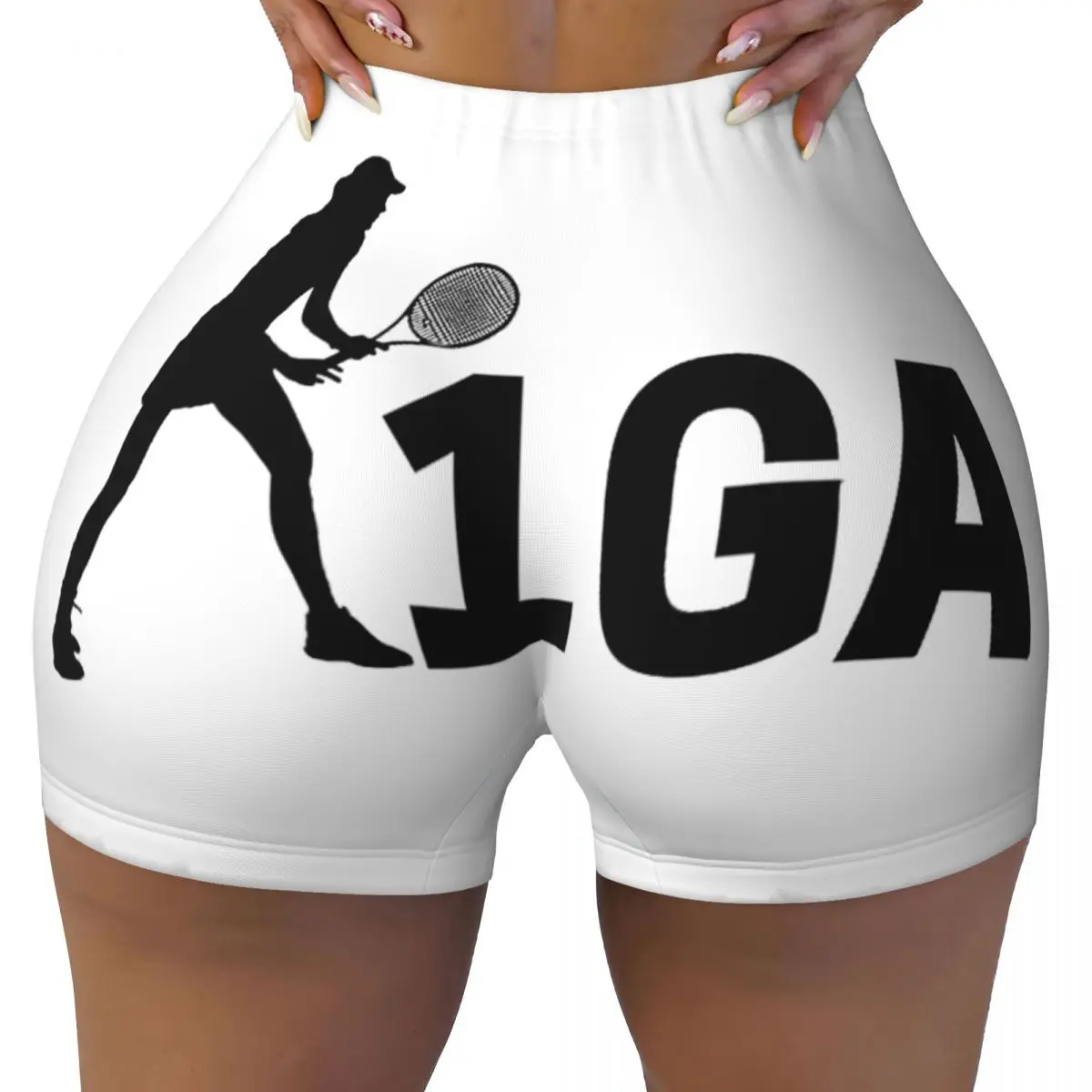 Personalizado Iga swiatek 1ga Iga swiatek equipe feminina ginásio treino correndo shorts atlético vôlei motociclista yoga shorts