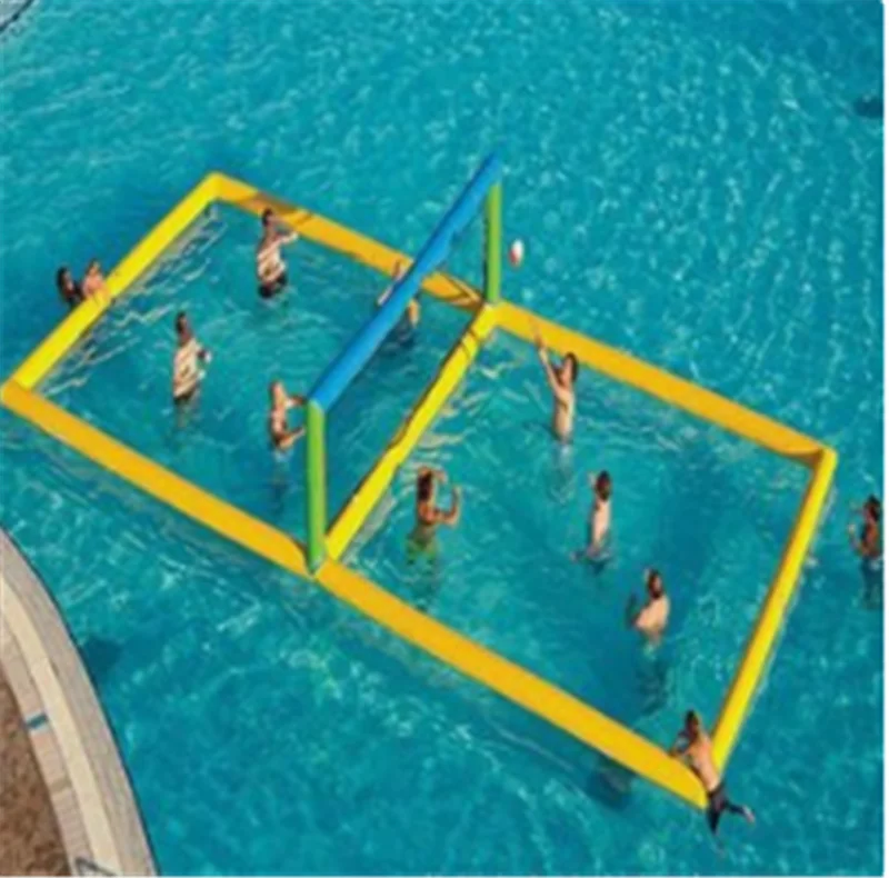 

Outdoor floating inflatable volleyball field water beach volleyball court float game for sale