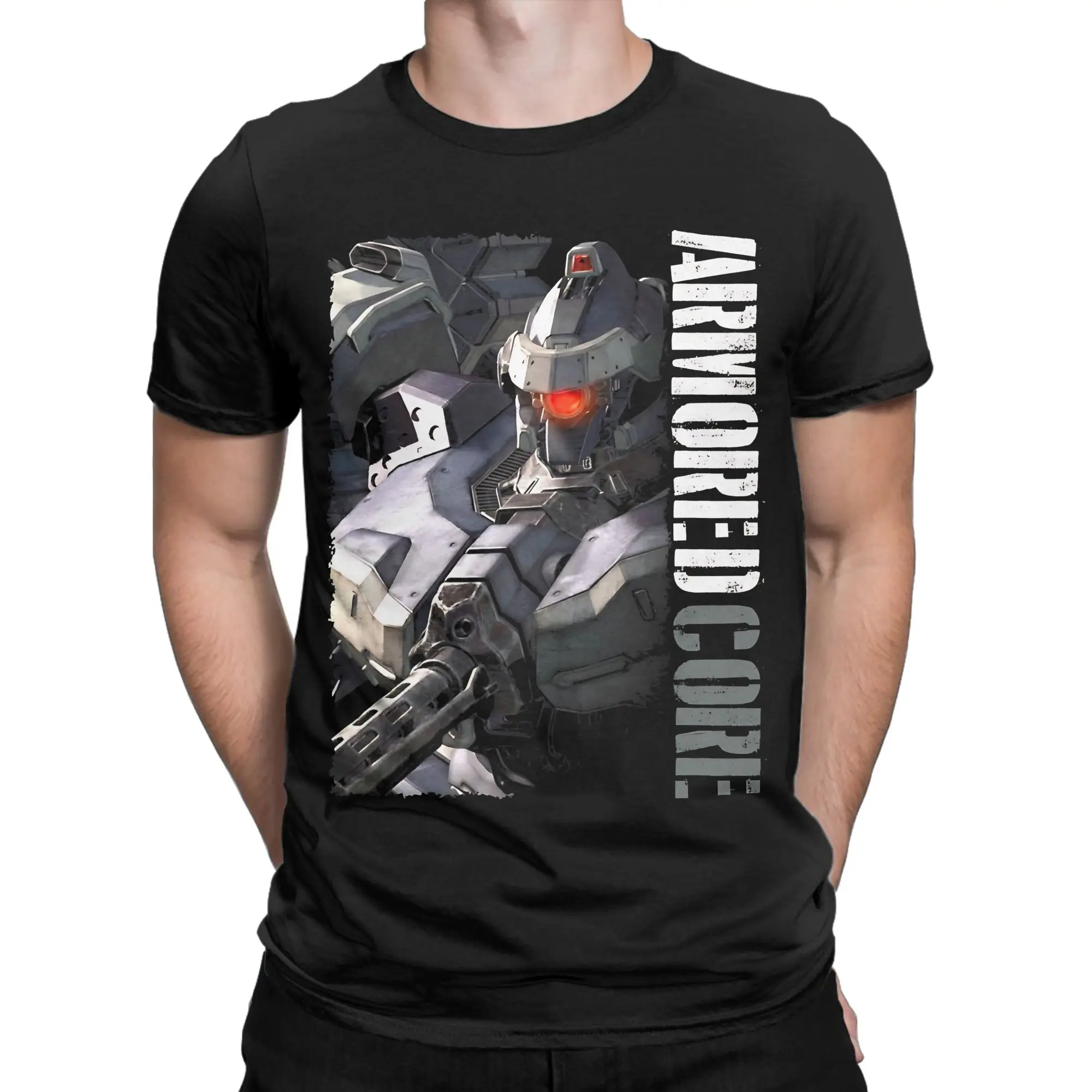 ARMORED CORE  Graphic Funny 100% Cotton T-Shirt Armored Core Tees Tops For Men