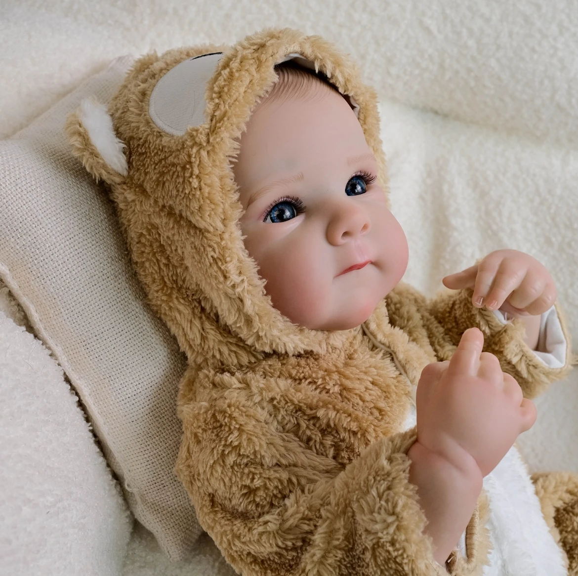 19-calowa realistyczna lalka Bettie Reborn Baby – realistyczna noworodkowa dziewczynka z miękkim ciałem, ręcznie malowanymi elementami |   Idealny prezent dla dzieci