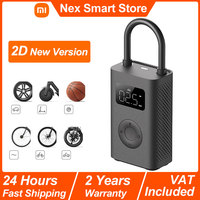 New Xiaomi Mijia Portable Electric Air Compressor 2D, Portable Electric Air Pump, Smart Digital Tire Pressure Detection Inflator