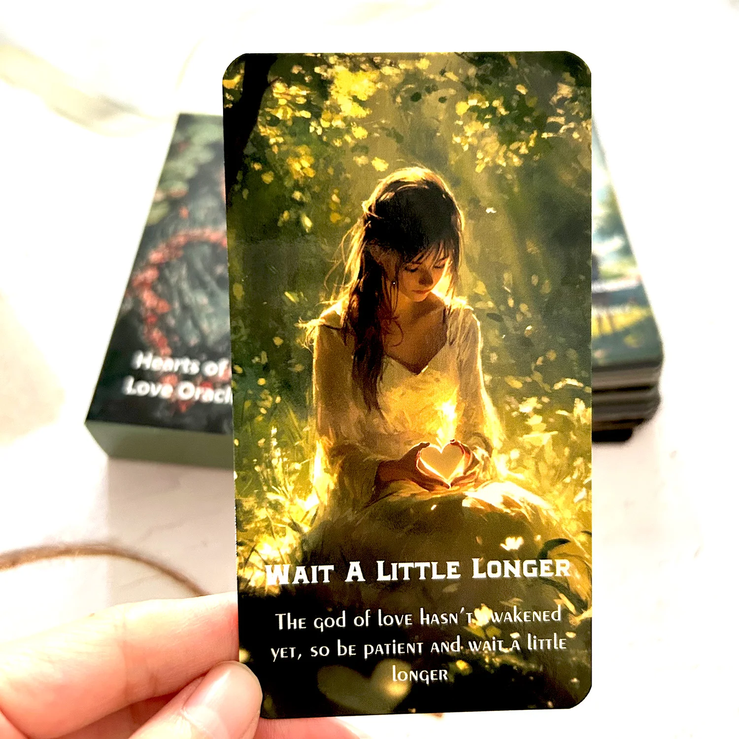 51PCS Love Message Oracle Cards Interpersonal Predictions for Coming Year Relationship Divination Runes Love Board Game Tarot