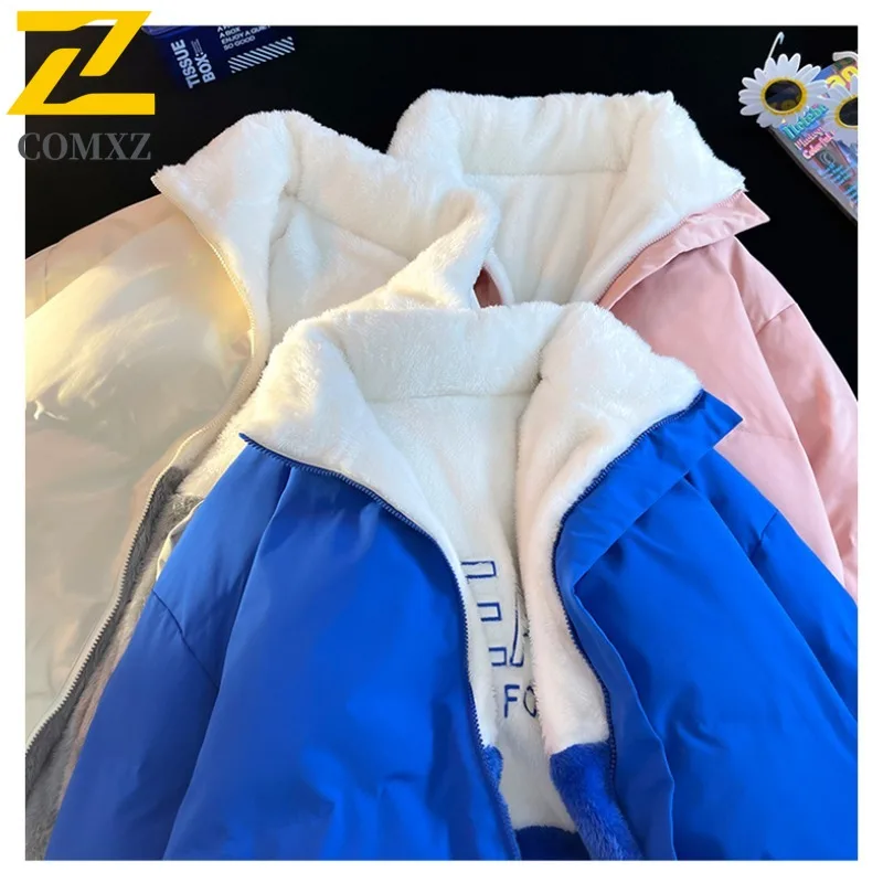 COMXZ الرجال وسادة مبطنة يندبروف سميكة اللون حجب التخييم الرحلات الشتاء الحشو التزلج الشارع الشهير القطن وسادات مبطنة #6