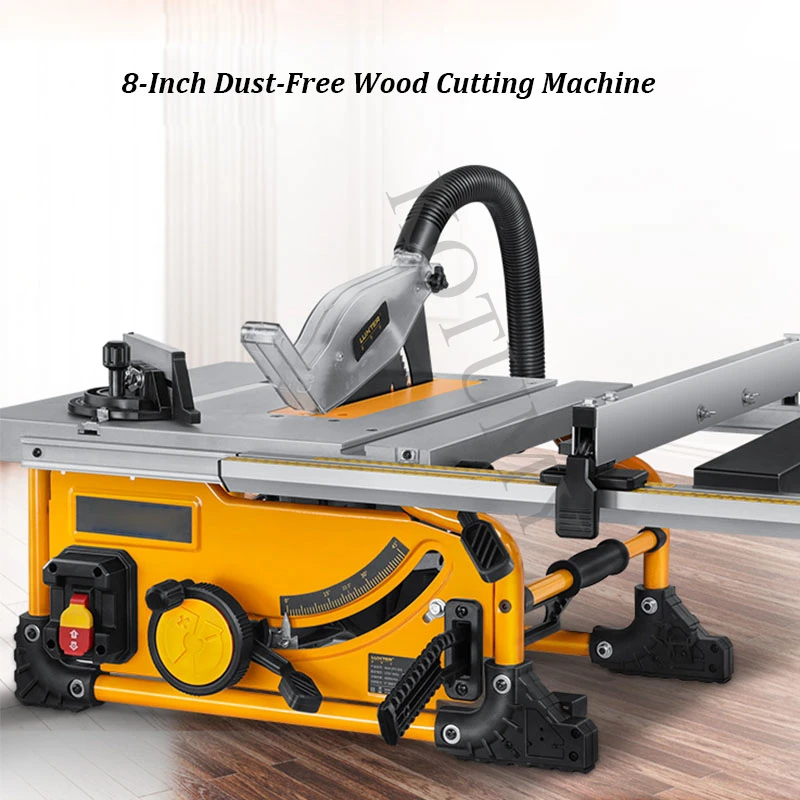 220V1500W 8-Inch Wood Cutting Machine 80 teeth Circular SawDesktop Portable Dust-Free Woodworking Sliding Table Saw