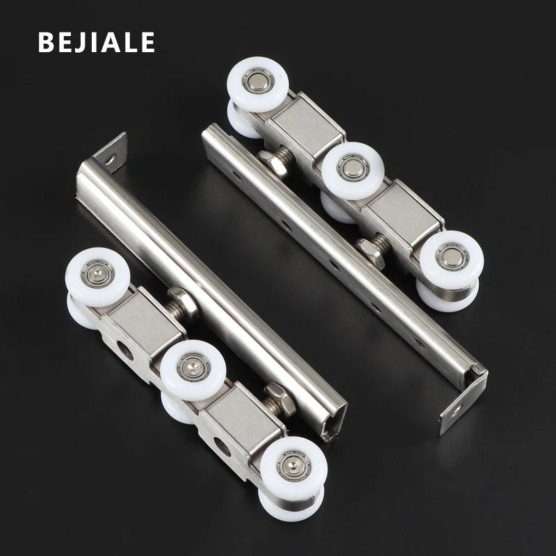 

BEJIALE Stainless Steel Sliding Door Hanging Wheel Solid Wood Sliding Door Roller Balcony Wooden Door Closet Sliding Door Pulley