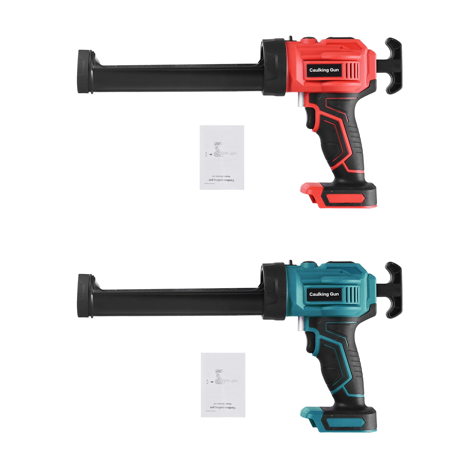 Cordless Caulking Machine 20V Hand-held Electric Caulking Tool Kit 4 Adjustable Speeds and LED Light Design for Filling Sealing