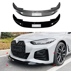 Front Bumper Spoiler Blade Lip Splitter For BMW 4 Series G26 M Sport M440i i4 M50 Gran Coupe 2020-2025