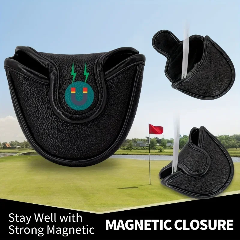 قطعة واحدة من غطاء رأس نادي الجولف بتصميم على شكل نجمة سوداء - غطاء حماية متين، أنيق وعملي، إكسسوارات جولف