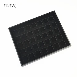 Empty Diamond Display Tray Compartments without the boxes Gemstone Storage Case Gem Jewelry Stone Holder Lid Organizer Showcase