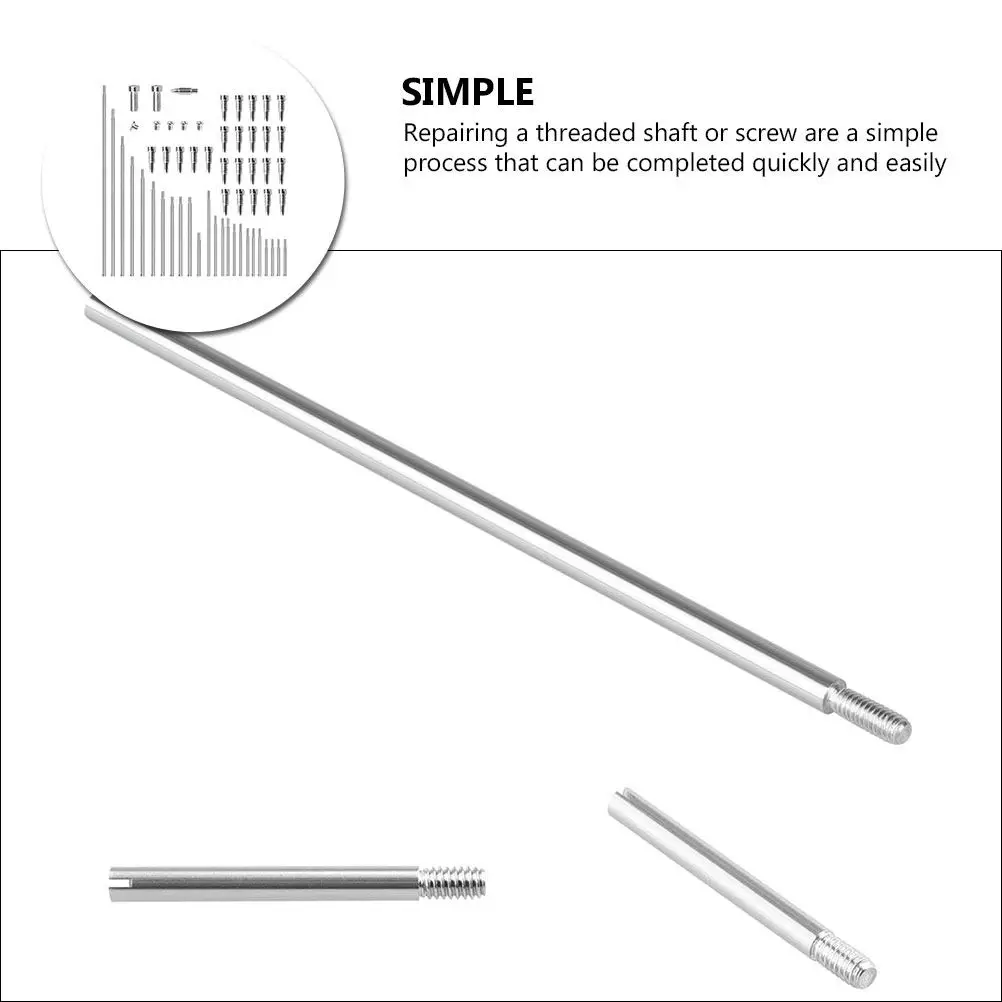 Soprano Saxophone Accessories Kit with Threaded Shafts, Tapered Screws, Nail Repair Parts for Woodwind Instruments