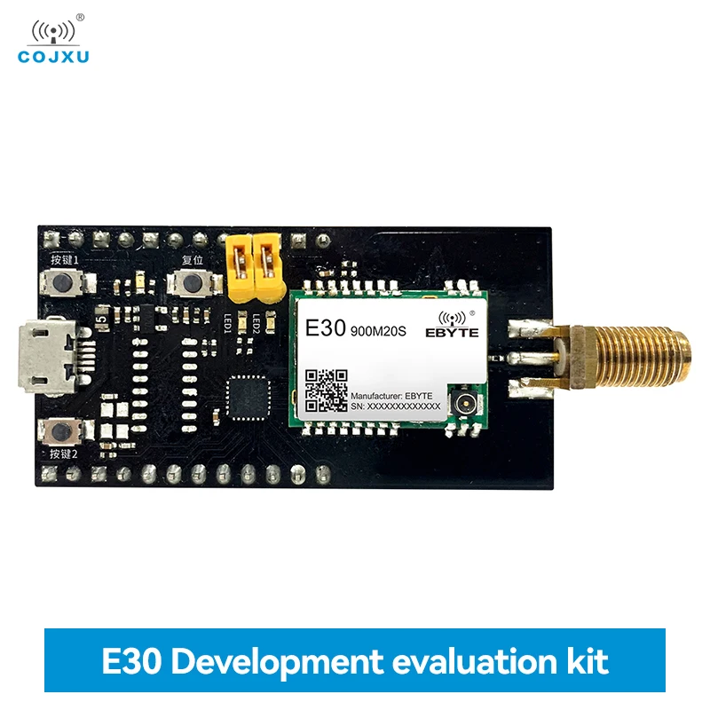 USB to TTL Test Board for E30-900M20S Module Development Evaluation TXEN Control With Rubber Anttenna Easy Use E30-900MBL-01