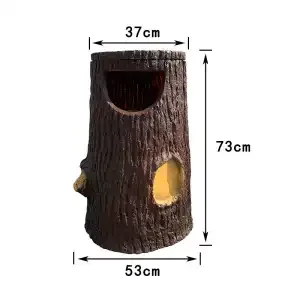 

Park scenic area outdoor imitation tree stump garden courtyard garbage bin Yard Waste Bins