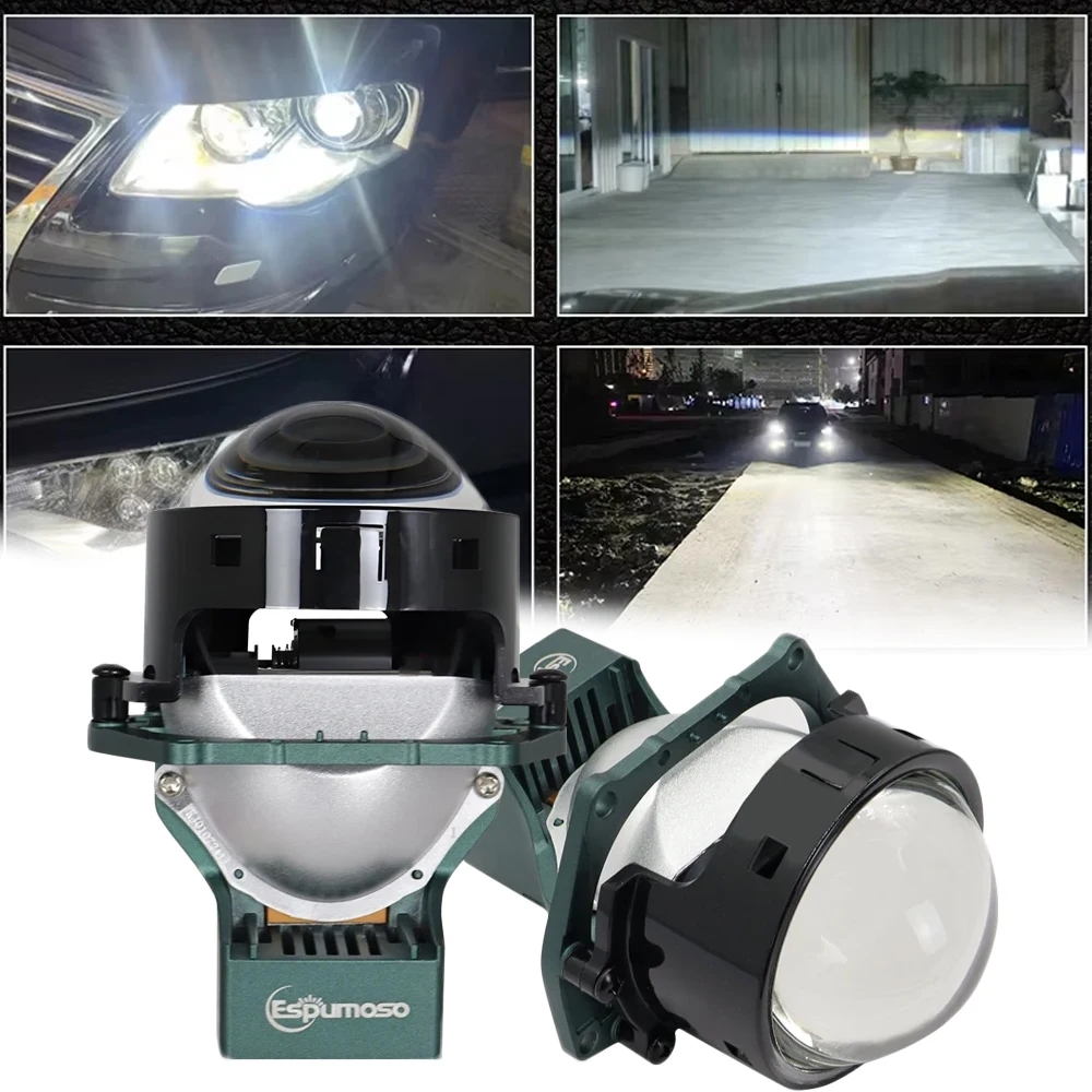 

2PCS 3 Inch Bi LED Projector Headlights Lenses for Hella LED Lights Projector 120W 40000LM Diode Headlamp Car Accessories