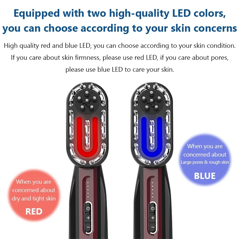 3 In 1Electric Massage Comb Body Massage EMS Red Blue Light Multi-Functional Massage Machine For Scalp Care Loss Hairs Comb Full