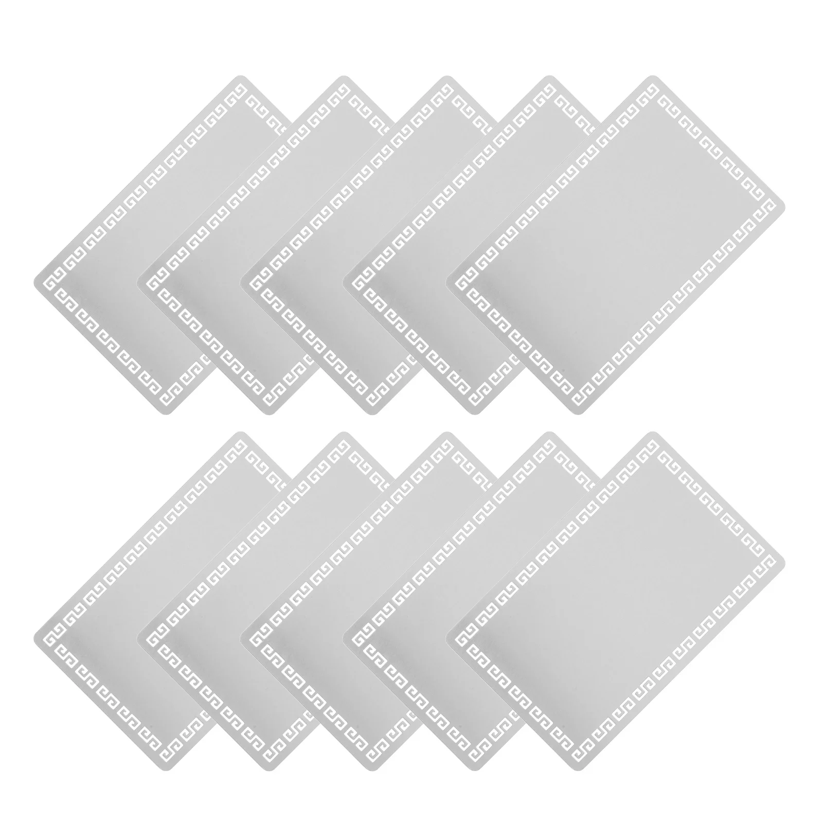 10 Stück Namenskarten aus Aluminiumlegierung, blanko, Sublimations-Visitenkarten, doppelseitiger Druck, Metall-Visitenkartenrohlinge, glatte Kanten