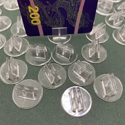 10/20/50 Pezzi Supporto in plastica trasparente per carte di carta da 1-1,5 mm Componenti per giochi da tavolo Porta carte per carte da gioco